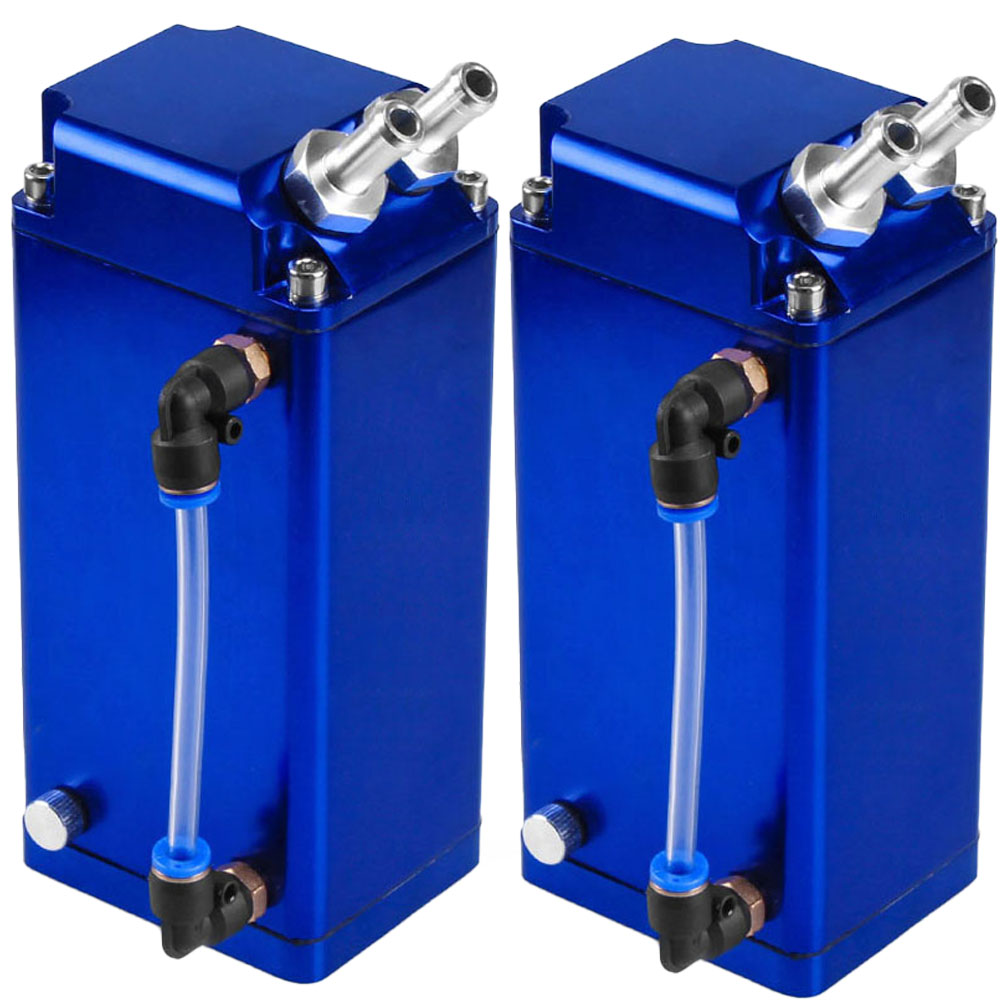 オイルキャッチタンク 汎用 2個セット オイルキャッチ バッフル付き  