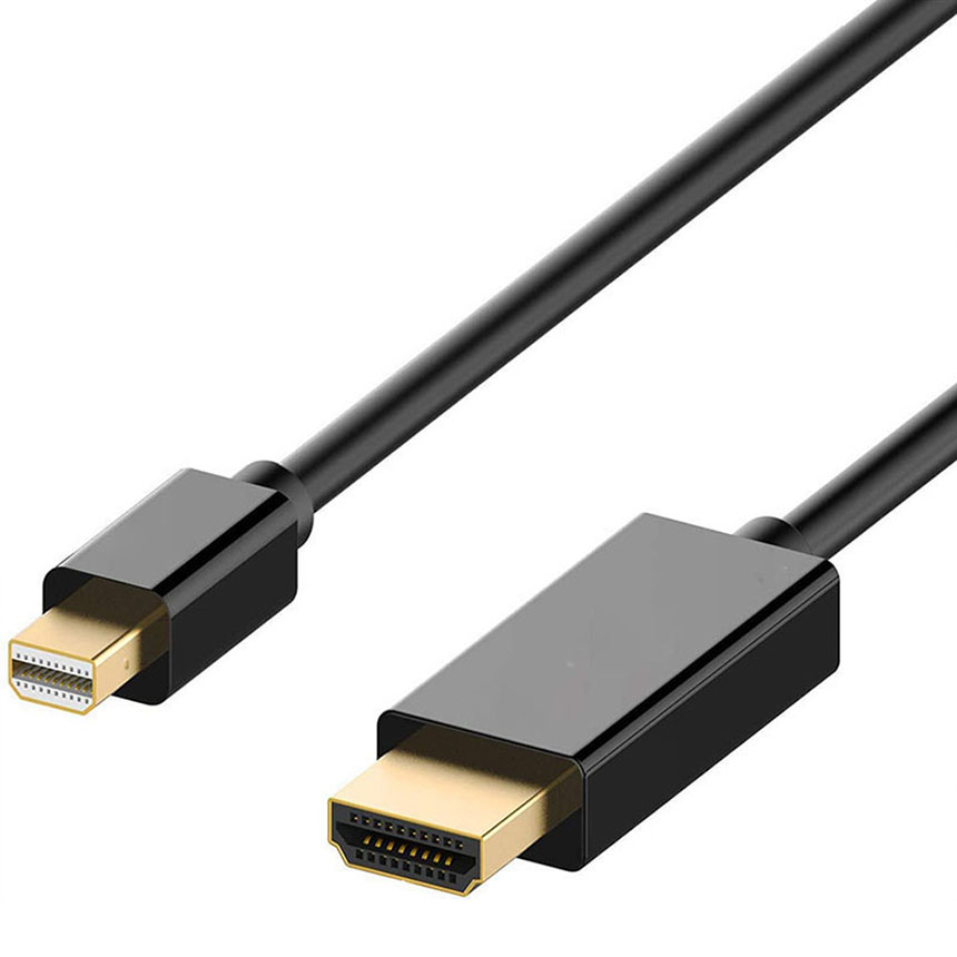 Mini DisplayPort to HDMI 変換ケーブル ミニ ディスプレーポート MINI DP 1080P 解像度対応 1.8m MacBook MacBook Pro MacBook 送料無料｜mirainet｜02