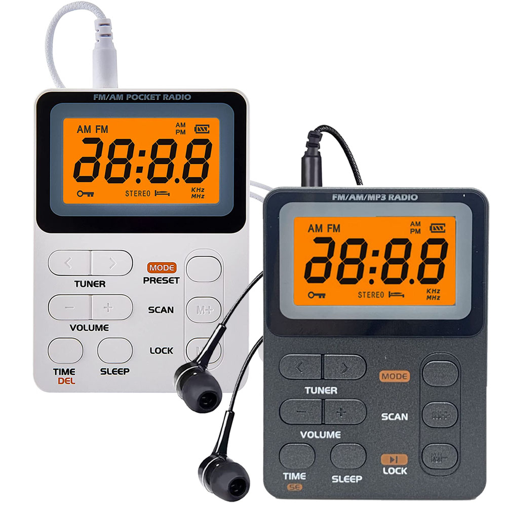 ポケット ラジオ ポータブル 2台セット ワイドFM FM AM 充電式 ミニーラジオ 小型ラジオ 携帯ラジオ 通勤ラジオ 防災ラジオ イヤホン 小型 軽量 ポケットラジオ | ブランド登録なし | 03