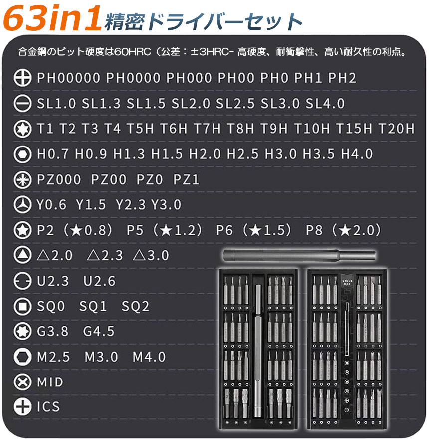 精密ドライバーセット ドライバーセット 2個セット 多機能 特殊