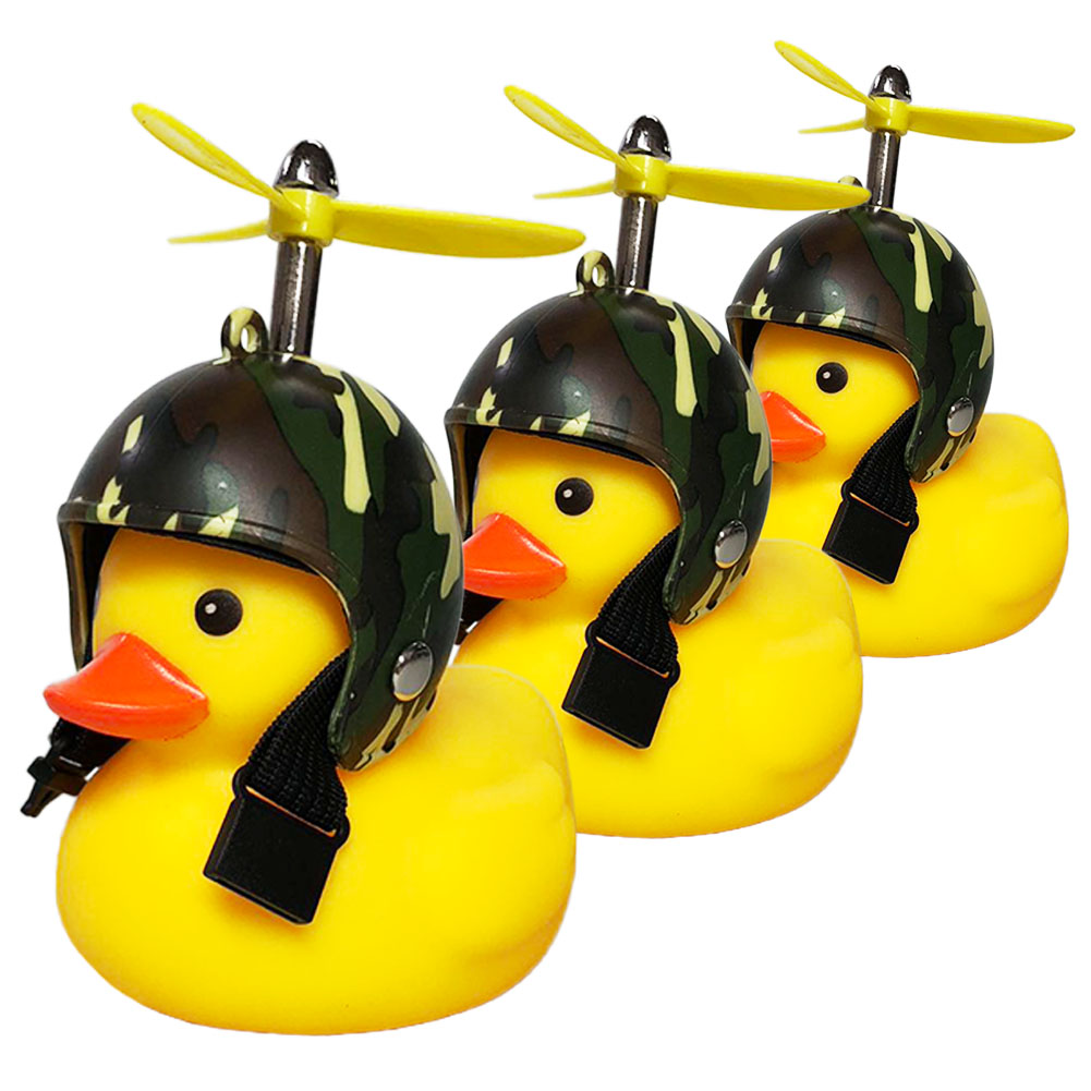 爆買 自転車ライト アヒルライト 黄色アヒル 可愛い 3個セット 自転車