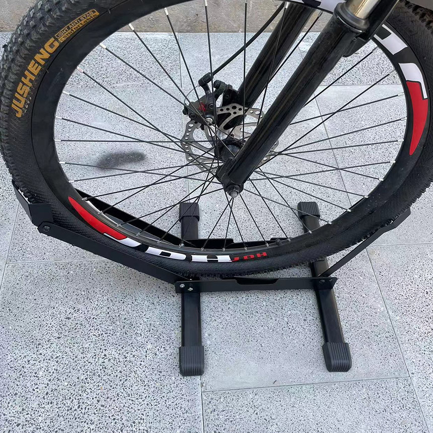 自転車 スタンド サイクルスタンド 4個セット 前後輪両対応 転倒