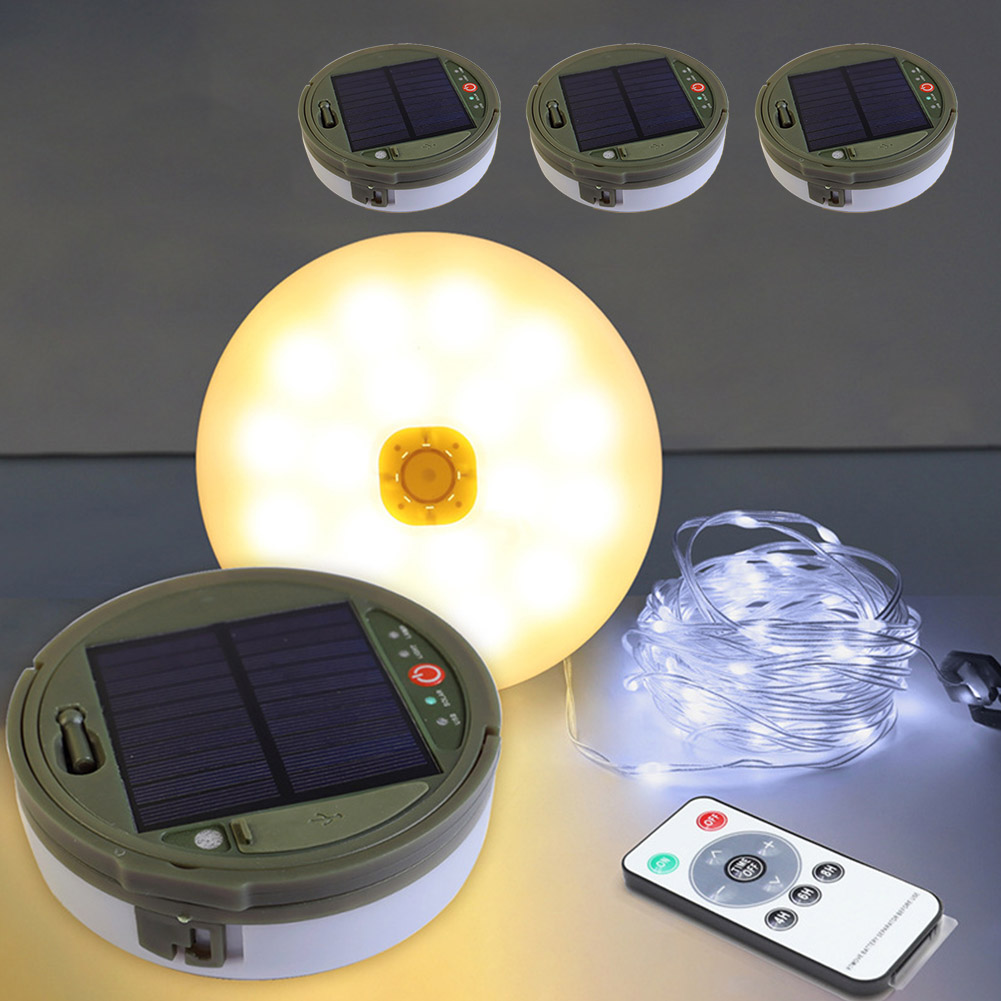 キャンプライト ランタン 3個セット イルミネーション 12m 2WAY 充電式