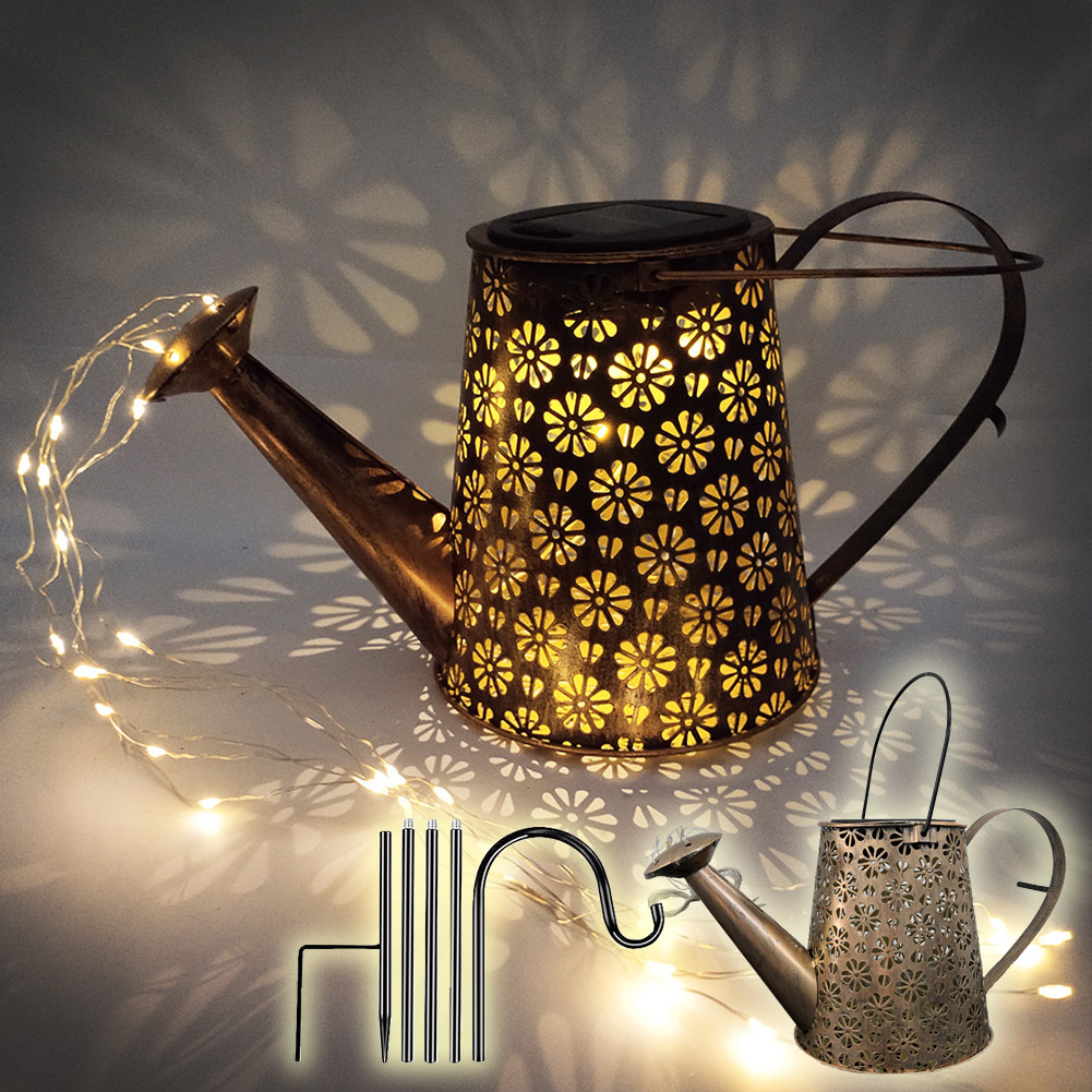 爆買 ガーデンライト ソーラーライト 2タイプ 屋外 自動点灯 じょうろ