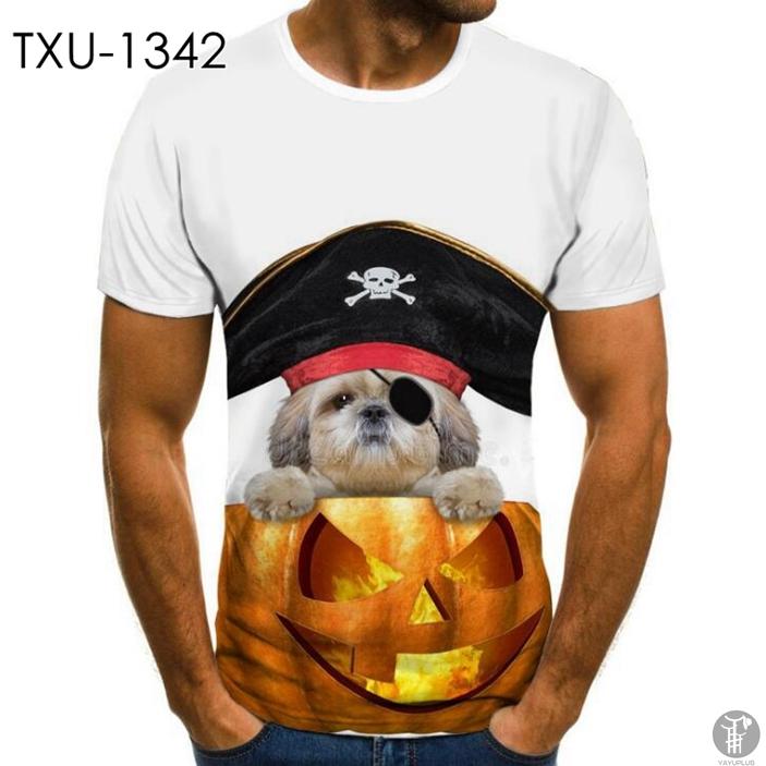 パンプキン ハロウィン Tシャツ カボチャ 猫 クルーネック 男女兼用 メンズ レディース 仮装 かぼちゃ 笑うカボチャ｜miraiyastore｜08