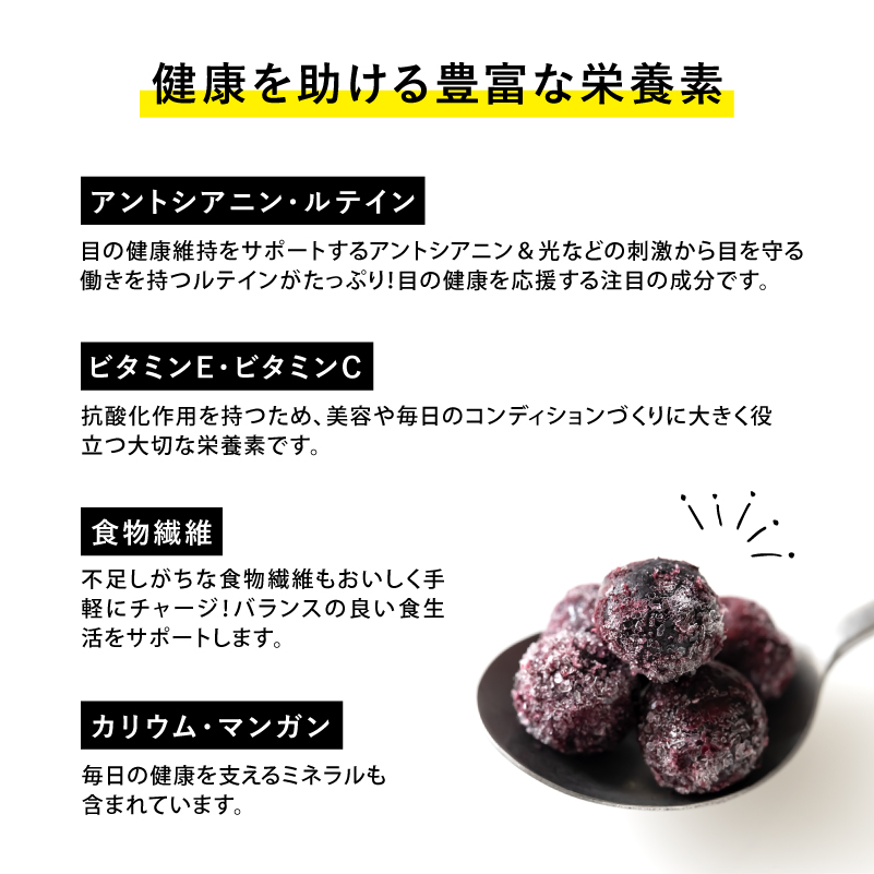 ブルーベリーの豊富な栄養素について