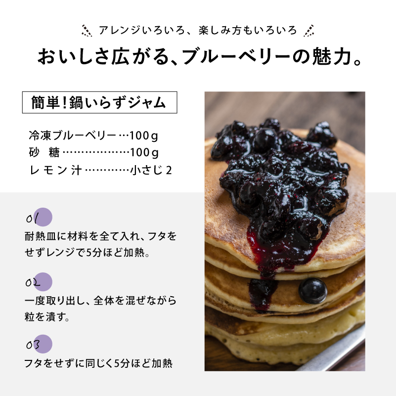 ブルーベリージャムレシピ