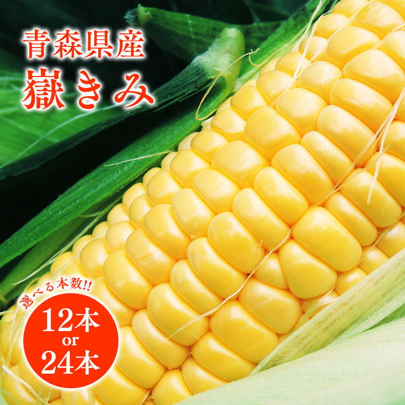 ◆限定1個◆高品質竜亀玉石彫刻 とうもろこし　コレクション 送料無料　本物保証 青森県産とうもろこし 嶽きみ 12本セット まるで果物のような甘