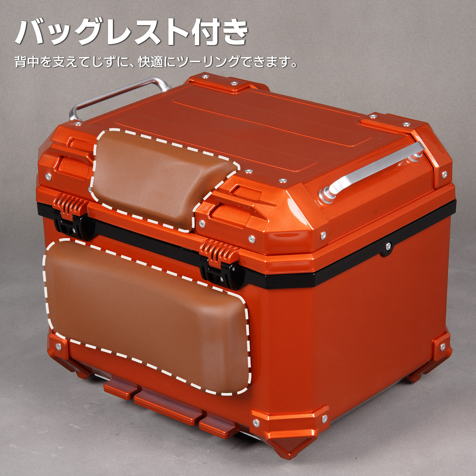 ホンダ（HONDA） CODEM バイク リアボックス 45L 大容量 トップケース