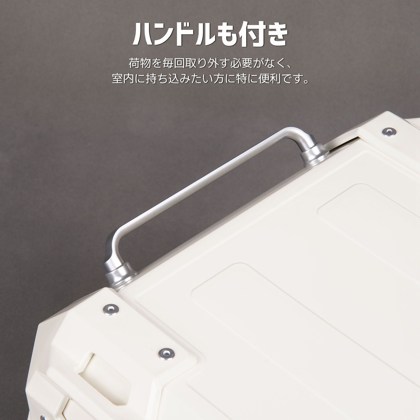 CODEM バイク リアボックス 45L 大容量 トップケース ABS 軽量 純正同色 スーパーカブ/クロスカブ/原付等 防水 防塵 バックレスト付き クラシカルホワイト_10