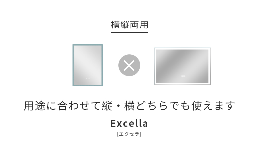 ミルオ君の鏡工房 壁掛けミラー LEDミラー 40x60cm 調節可能 スマート