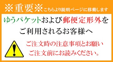 ゆうパケット・定形外注意事項