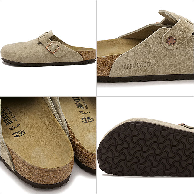 ビルケンシュトック BIRKENSTOCK サンダル ボストン ベロア 60461 60463 SS24 BOSTON メンズ・レディース ドイツ製 TAUPE | SUEDE-LEATHER｜mischief｜03