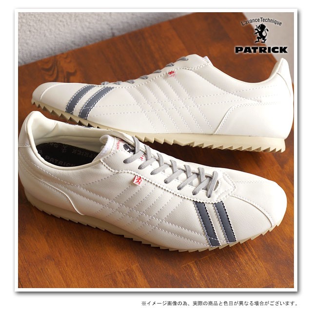 【極美品】パトリック シュリー ホワイト ブラック レザー 38 PATRICK 当店限定復刻モデル 返品送料無料 パトリック