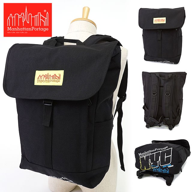 ブルー マンハッタンポーテージ NYCプリント ワシントンSQバックパック ManhattanPortage リュック ブラック/ブルー MP1220LVLNYC16SS ミスチーフ PayPayモール店 - 通販 - PayPayモール もございま