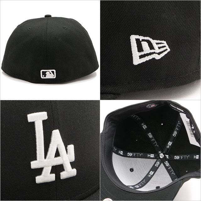 ニューエラ NEW ERA キャップ ロサンゼルス・ドジャース 14525221 59FIFTY メンズ・レディース 帽子 ブラック スノーホワイト 正規取扱店 | NEW ERA | 02