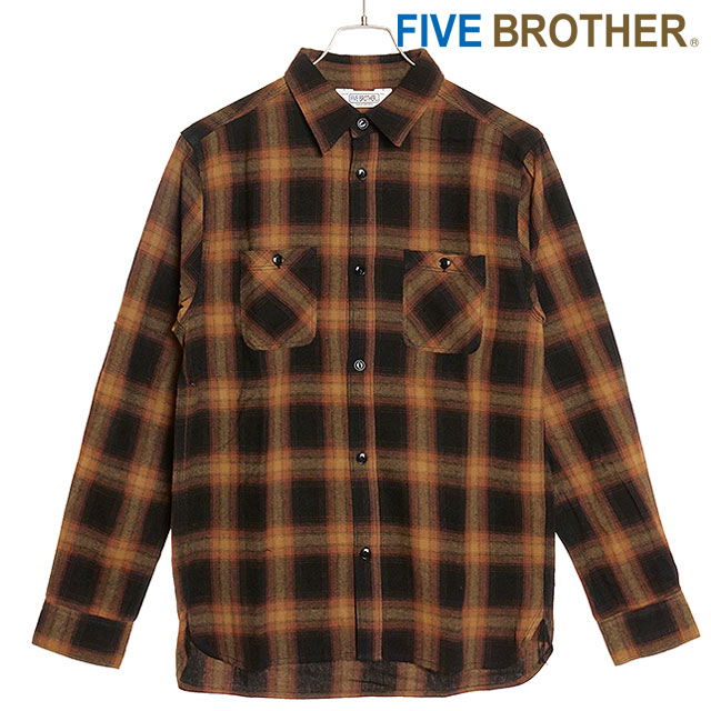FIVEBROTHER（ファイブブラザー） ライトフランネル ワークシャツ