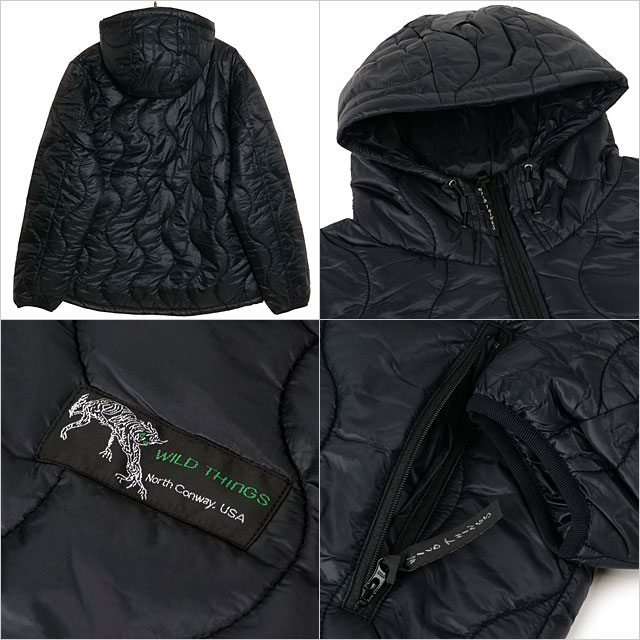 ワイルドシングス WILD THINGS リバーシブル ビレイジャケット WT24120SK REVERSIBLE BELAY JACKET メンズ 中綿ジャケット プリマロフト 撥水×BLK 正規取扱店 | WILD THINGS | 02