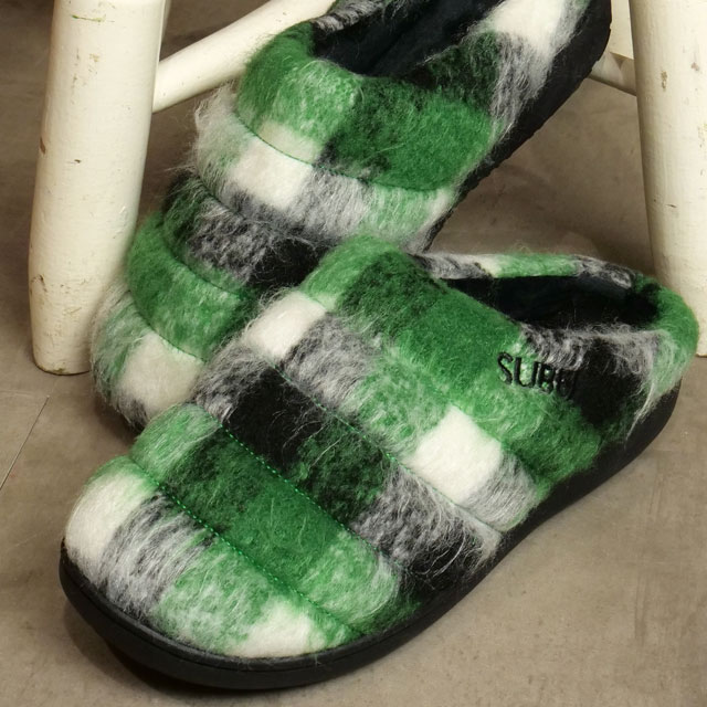 スブ SUBU 冬用サンダル アフタースクール HR-08 FW24 SUBU AFTER SCHOOL レディース クロッグ ルームシューズ オフィス キャンプ アウトドア GREEN 正規取扱店 | SUBU | 01