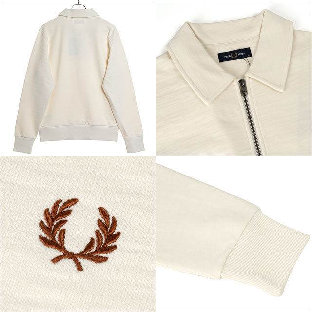 FRED PERRY（フレッドペリー） ジップネック カラースウェットシャツ