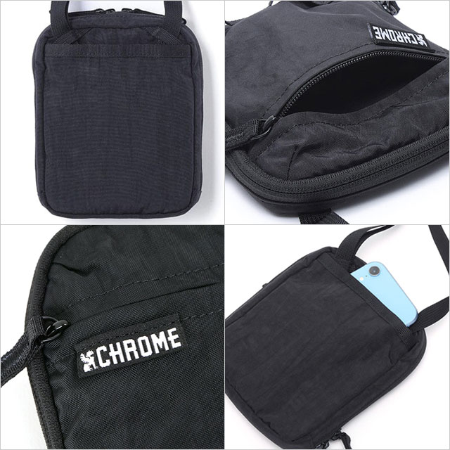 クローム CHROME パックポーチ 2L JP244BKCK SS25 PAC POUCH 2L メンズ・レディース 鞄 ショルダーポーチ 小物入れ BLACK-CRINKLE 正規取扱店 | CHROME | 02