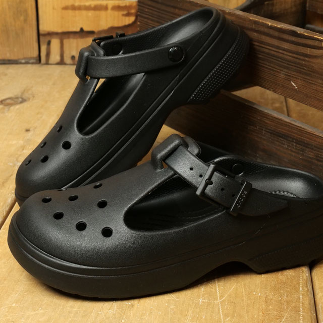 M！ 未使用級！Crocs ブラック ストンプ メリー ジェーン Crocs Stomp Mary Jane - Black | Journeys - 靴