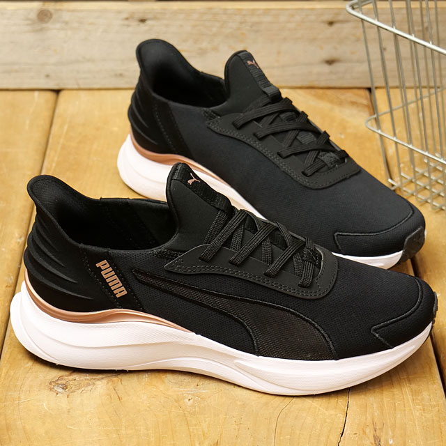 プーマ PUMA スニーカー ソフトライド ハーモニー レース イーズ イン 312671-02 FW25 SOFTRIDE レディース 靴 シューズ PUMA-Black 正規取扱店 | PUMA | 01