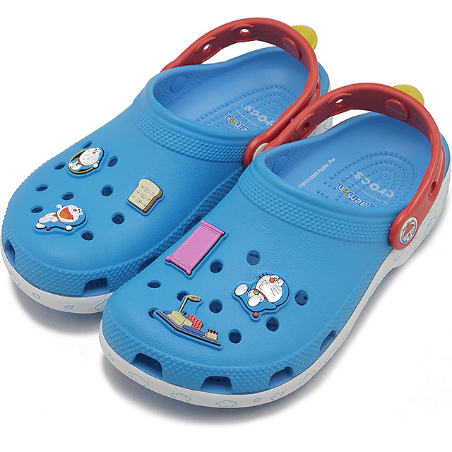�N���b�N�X crocs �T���_�� �L�b�Y �h�������� �N���V�b�N �N���b�O 211692-90H FW25Q4 Kids�f Doraemon Classic Clog �q���p �C �R���{ Multi ���K�戵�X