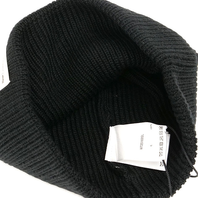 ワイルドシングス WILD THINGS ウール ワッチキャップ WT25169SL FW25 WOOL WATCH CAP 帽子 フリーサイズ ニットキャップ ニット帽 BLACK  正規取扱店 | WILD THINGS | 03