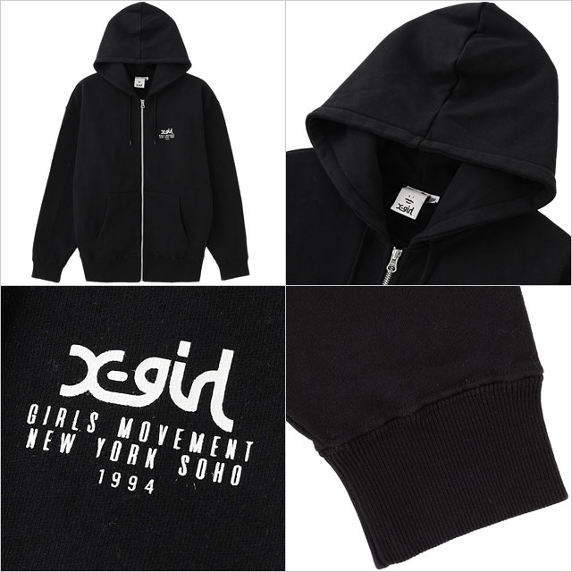 X-girl（エックスガール） カレッジカモフェイス ジップアップ