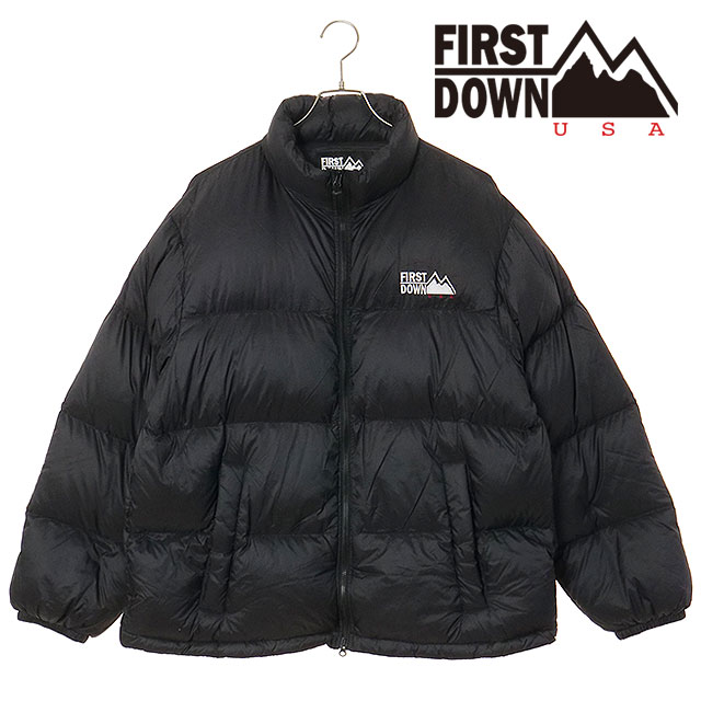 ファーストダウン FIRST DOWN メンズ ライト バブル ダウンジャケット F942011-06 FW25 LIGHT BUBBLE DOWN JKT アウター 撥水 軽量 ブラック BLACK 正規取扱店 | FIRST DOWN