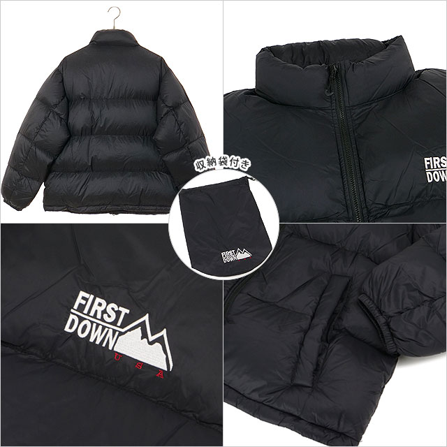 ファーストダウン FIRST DOWN メンズ ライト バブル ダウンジャケット F942011-06 FW25 LIGHT BUBBLE DOWN JKT アウター 撥水 軽量 ブラック BLACK 正規取扱店 | FIRST DOWN | 02