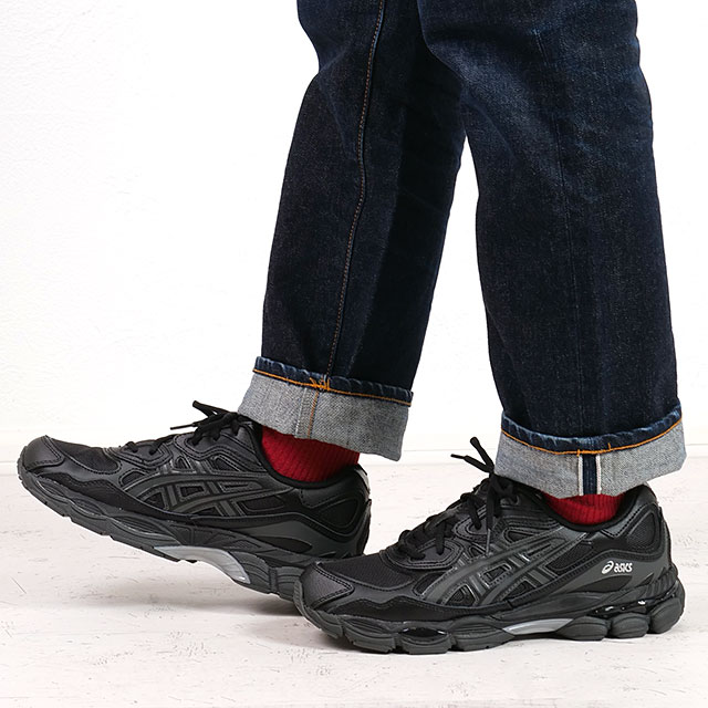 アシックス スポーツスタイル ASICS SportStyle スニーカー メンズ ゲルエヌワイシー 1203A280-003 SS26 GEL-NYC 靴 シューズ ブラック BLACK 正規取扱店の画像