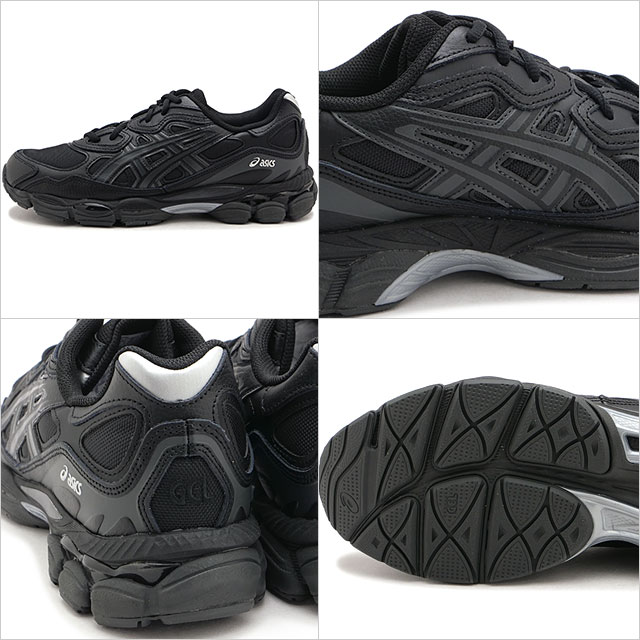 アシックス スポーツスタイル ASICS SportStyle スニーカー メンズ ゲルエヌワイシー 1203A280-003 SS26 GEL-NYC 靴 シューズ ブラック BLACK 正規取扱店の画像