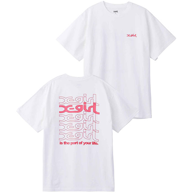 X-girl（エックスガール） レディース ジェリーロゴ Tシャツ