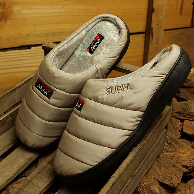 ナンガ × スブ NANGA × SUBU オーロラテックスウィンターサンダル NA2443-3E105 AURORA TEX WINTER SANDAL メンズ・レディース 冬用 サボ クロッグ BEG | いづみドレス | 01