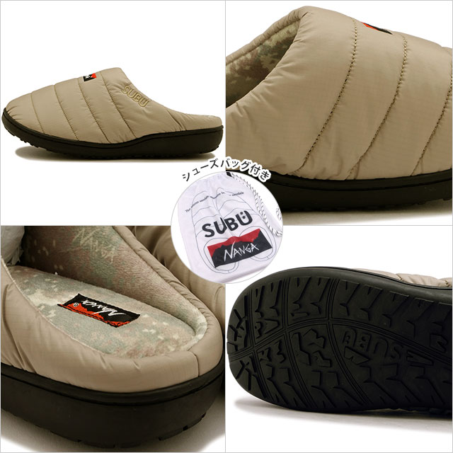 ナンガ × スブ NANGA × SUBU オーロラテックスウィンターサンダル NA2443-3E105 AURORA TEX WINTER SANDAL メンズ・レディース 冬用 サボ クロッグ BEG | いづみドレス | 02
