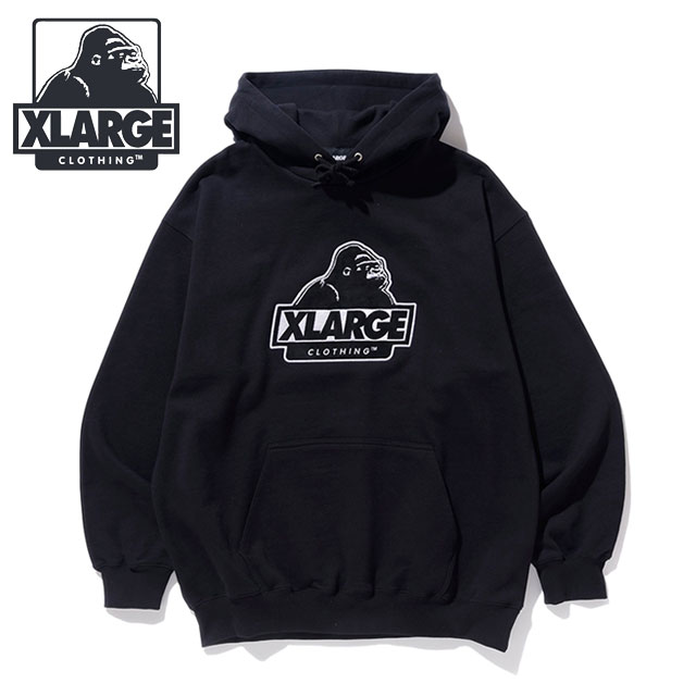 エクストララージ XLARGE メンズ スランテッドOGプルオーバーフーデッドスウェット 101224012010 FW22 x-large  エックスラージ トップス パーカー BLACK 黒