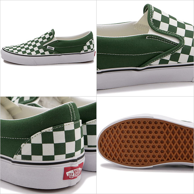VANS バンズ スニーカー CLASSIC SLIP-ON COLOR THEORY CHECKERBOARD GREENER PASTURES VN0A7Q5D6QU VANS（ヴァンズ） バンズ スニーカー クラシック スリップオン