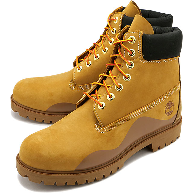 ティンバーランド Timberland メンズ 6インチ プレミアムラバーカップブーツ A5UUH-231 SS23 靴 アウトドアシューズ 防水 イエローブーツ Wheat イエロー系｜mischief