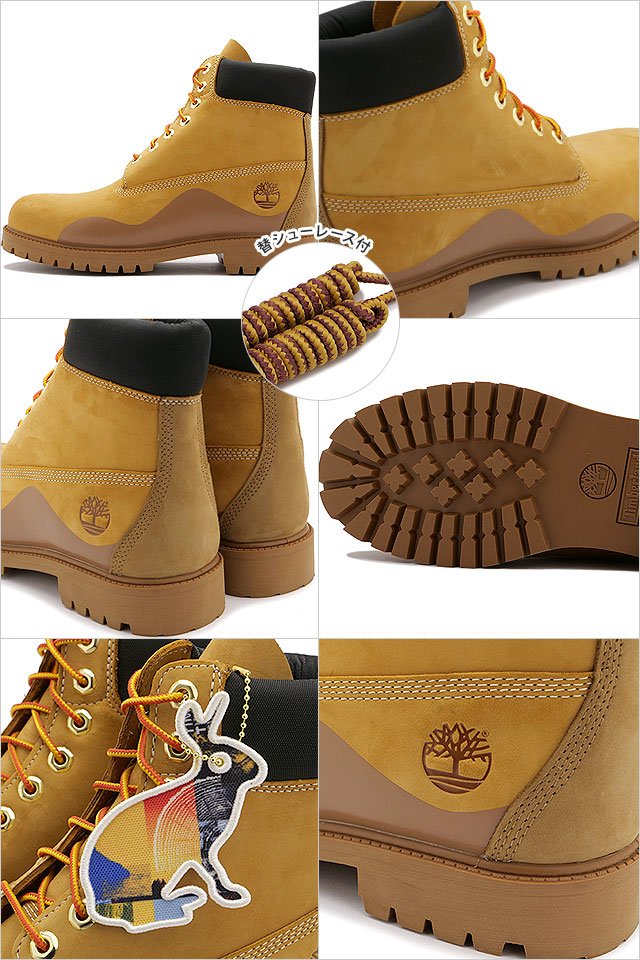 ティンバーランド Timberland メンズ 6インチ プレミアムラバーカップブーツ A5UUH-231 SS23 靴 アウトドアシューズ 防水 イエローブーツ Wheat イエロー系｜mischief｜03