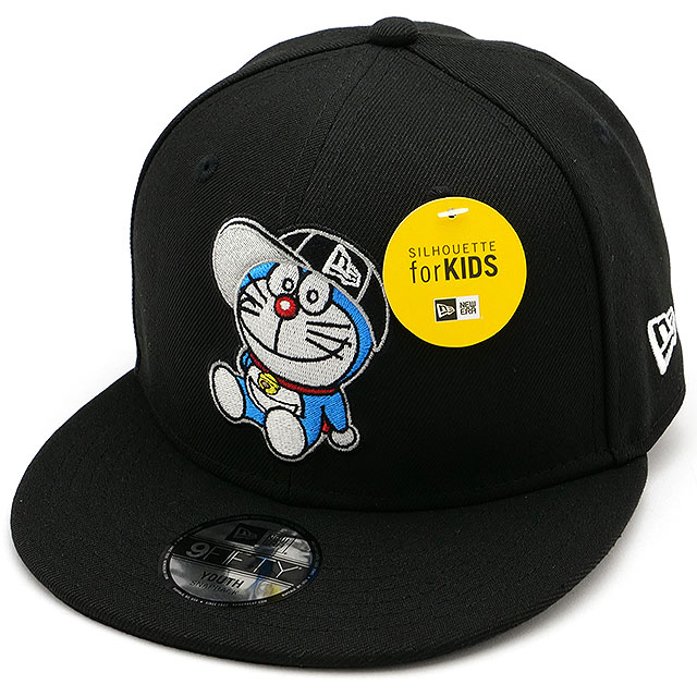 コラボ ニューエラ NEWERA キッズ キャップ ドラえもん 13546248 SS23 YOUTH 9FIFTY 男の子・女の子 子供 ユースサイズ 52-56cm 帽子 CAP ブラック｜mischief