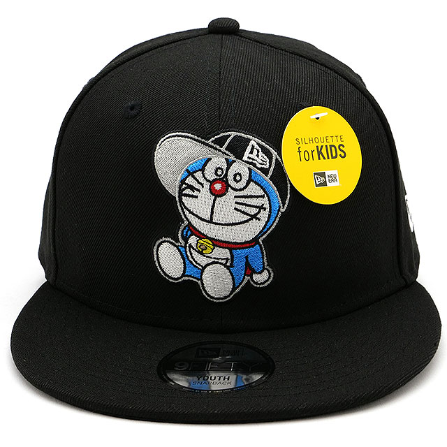 コラボ ニューエラ NEWERA キッズ キャップ ドラえもん 13546248 SS23 YOUTH 9FIFTY 男の子・女の子 子供 ユースサイズ 52-56cm 帽子 CAP ブラック｜mischief｜02