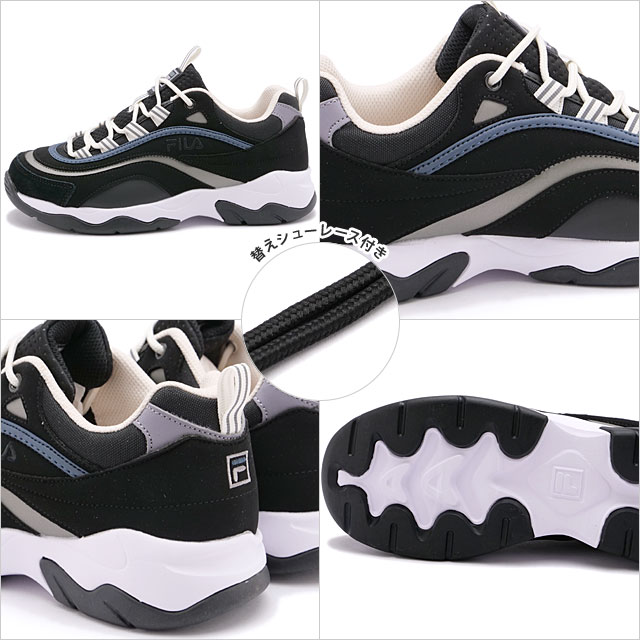 フィラ FILA レディース スニーカー フィラ プロムナード WSS23010-964 SS23 FILA Promenade BLACK  LILAC ASH WHITE