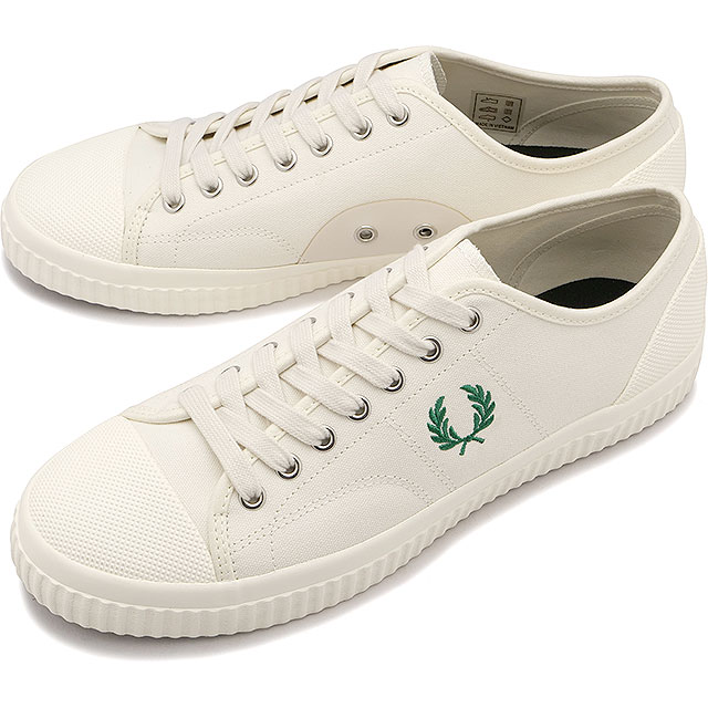 フレッドペリー FRED PERRY スニーカー ヒューズ ロー キャンバス B4365 D06 HUGHES LOW CANVAS メンズ・レディース 靴 ローカット LIGHT ECRU 白 ホワイト系 :10049188:ミスチーフ