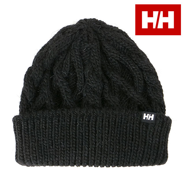 ヘリーハンセン HELLY HANSEN ケーブルビーニー HC91856-K Cable Beanie メンズ・レディース 帽子 ニット帽 ニットキャップ 保温 ブラック 正規取扱店 | HELLY HANSEN | 01