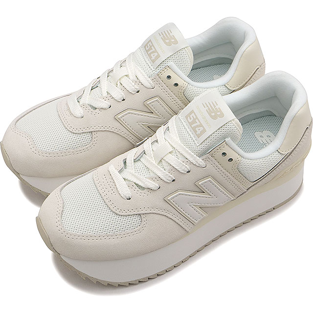 ニューバランス NEWBALANCE レディース スニーカー WL574Z WL574ZSO FW23 Bワイズ 厚底ソール WHITE