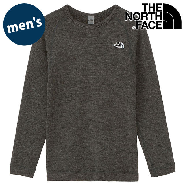 ザ ノースフェイス THE NORTH FACE メンズ エクスペディションホットクルー NT62313-Z FW23 トップス インナー 防寒 ミックスグレー｜mischief