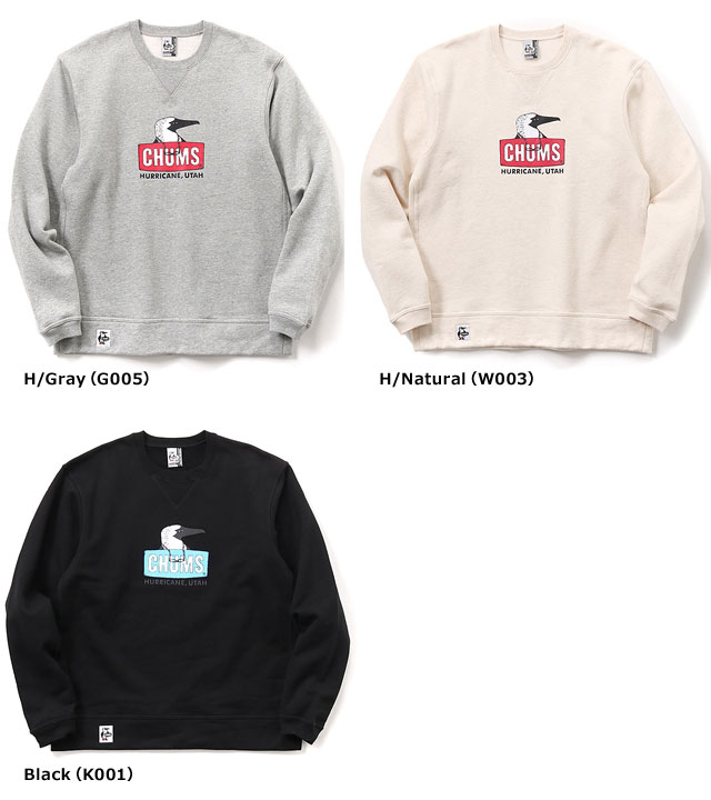 CHUMS ／ チャムス メンズスウェット Old Booby Face Crew Top