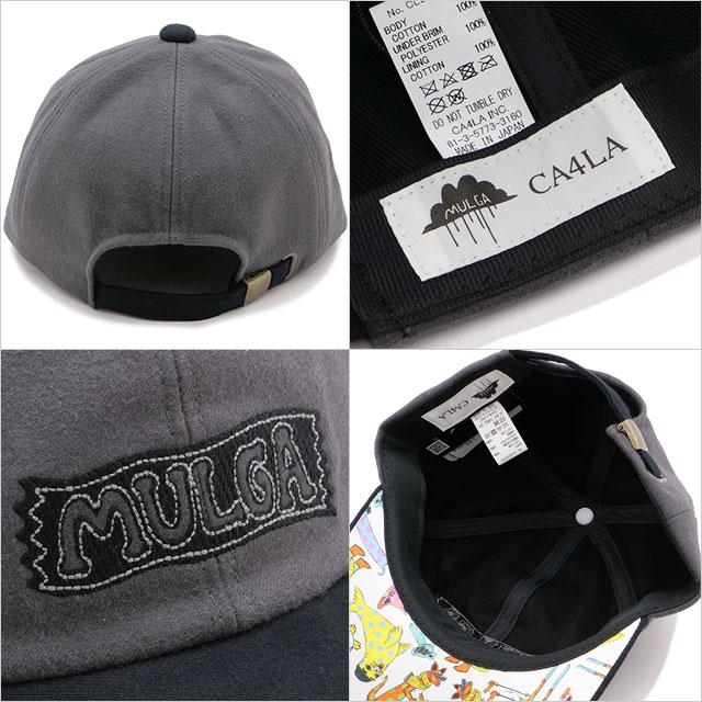 カシラ CA4LA モルガ ベースボールキャップ CLB00205 FW23 MULGA × CA4LA BB CAP メンズ・レディース 帽子 フリーサイズ コラボ GRY｜mischief｜03